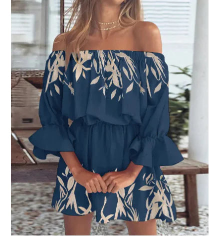 Women's Off-Shoulder Floral Blouse