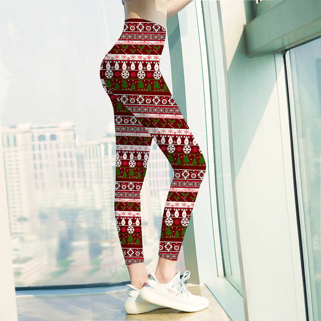 Personalized Christmas Leggings for Yoga Practice