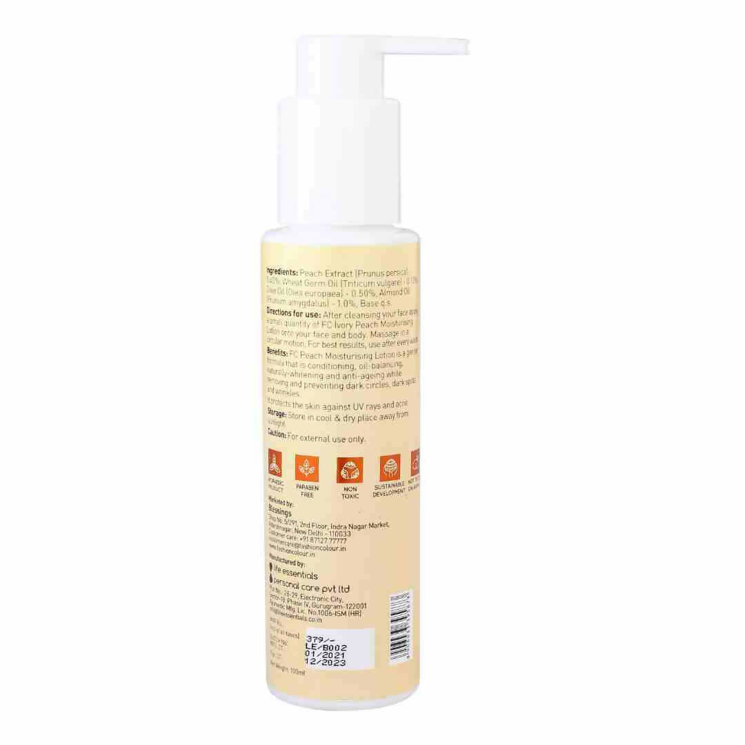 Ivory Peach Moisturizer with Vitamin C for Glowing Hydrated Skin