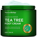 New York Biology Tea Tree Oil Foot Cream for Dry Cracked Feet, Athletes Foot, Nail Fungus, Jock Itch, Ringworm, Cracked Heels and Itchy Skin - Foot Cream - 8 oz Tea Tree - 8.00 Ounce (Pack of 1) 8.00 Ounce (Pack of 1)