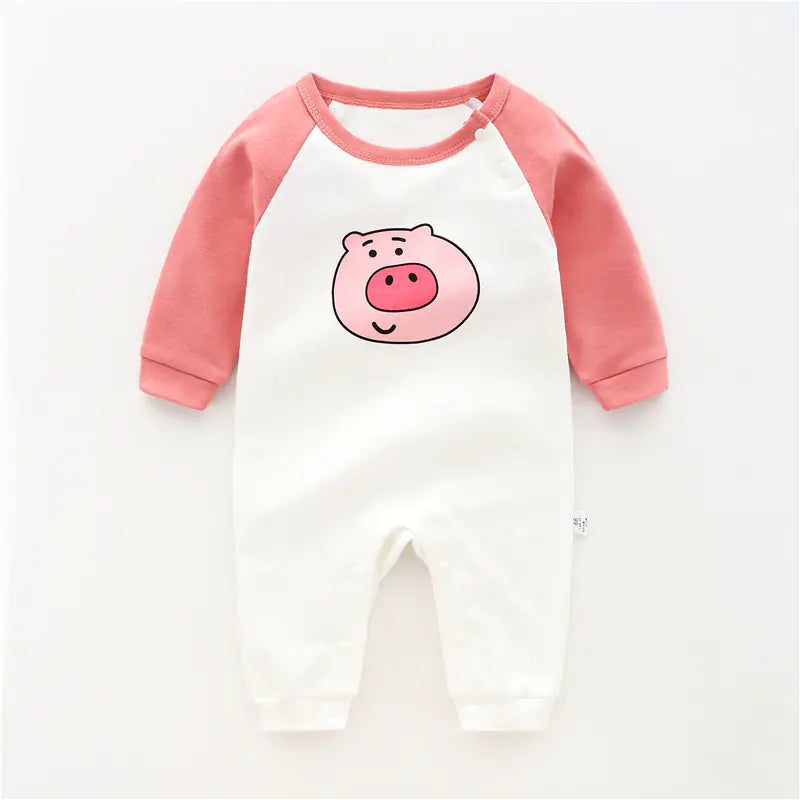 Soft Cotton Long Sleeve Baby Bodysuit