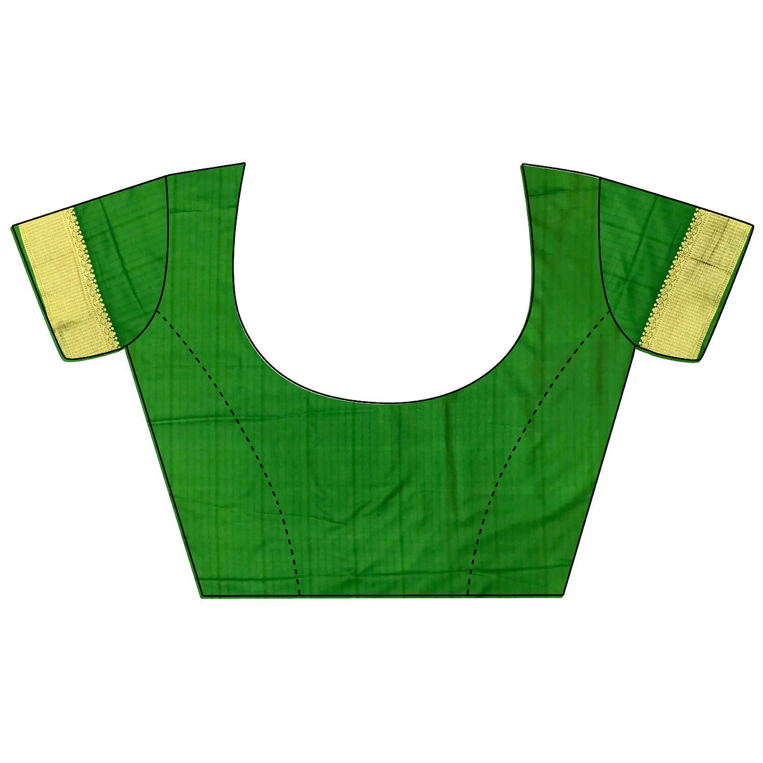 Orange Elephant Motif Soft Silk Banarasi Saree with Green Blouse