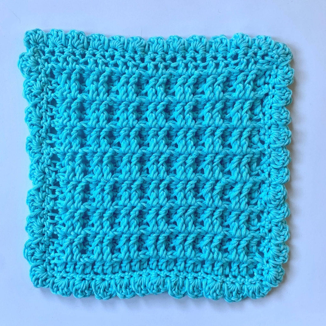 Waffle Stitch Washcloth Crochet Pattern for Beginners