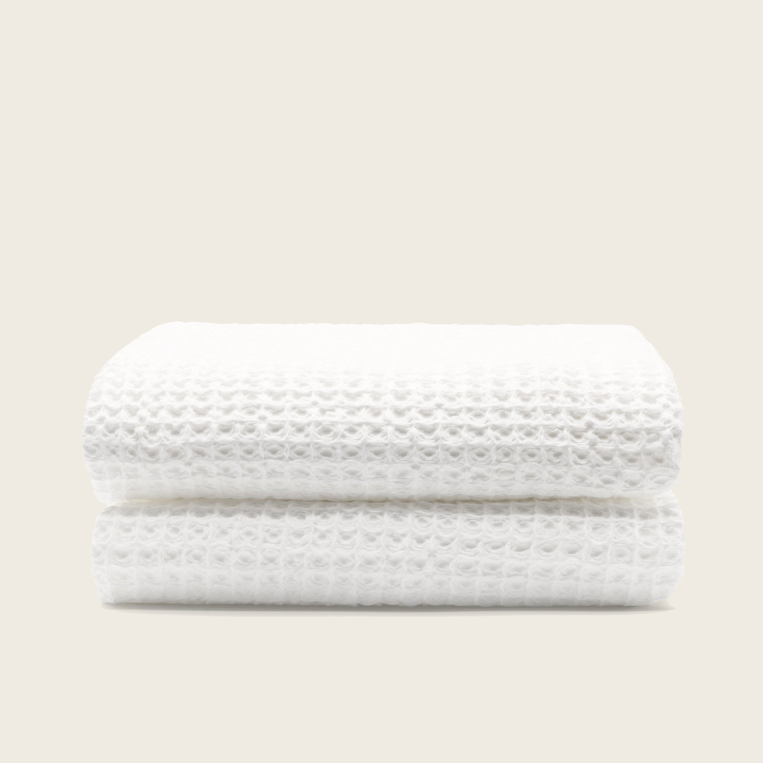 Sedona White Cotton Waffle Weave Bath Towel - Image 32