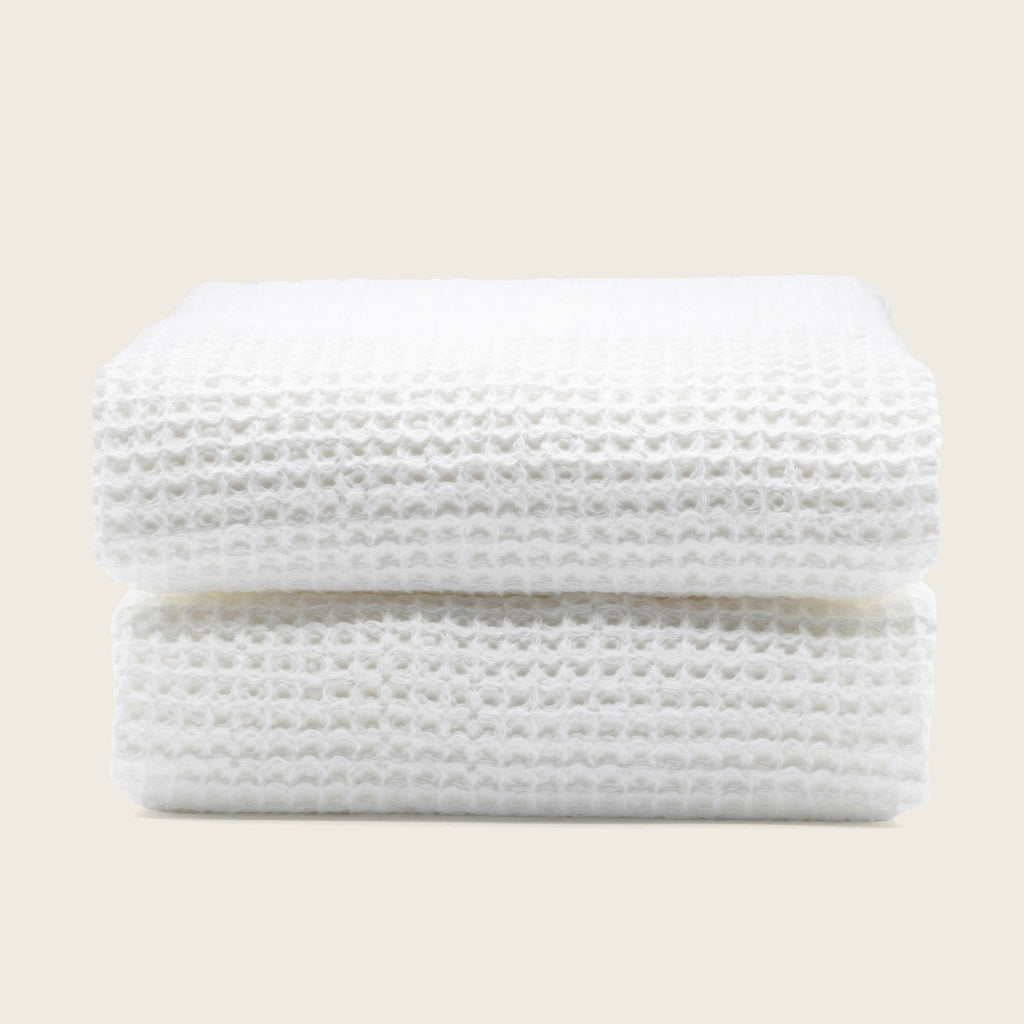 Sedona White Cotton Waffle Weave Bath Towel - Image 27