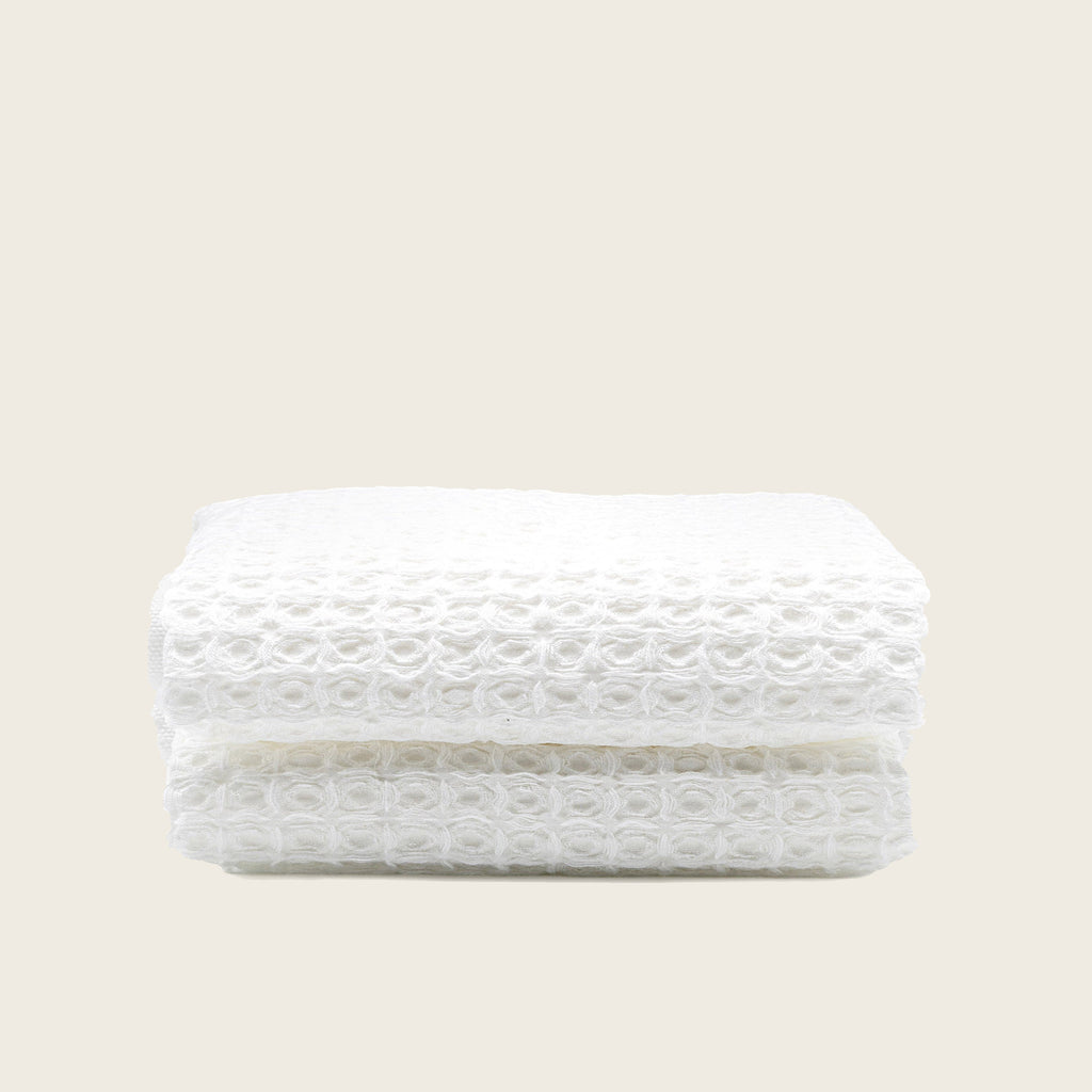 Sedona White Cotton Waffle Weave Bath Towel - Image 31