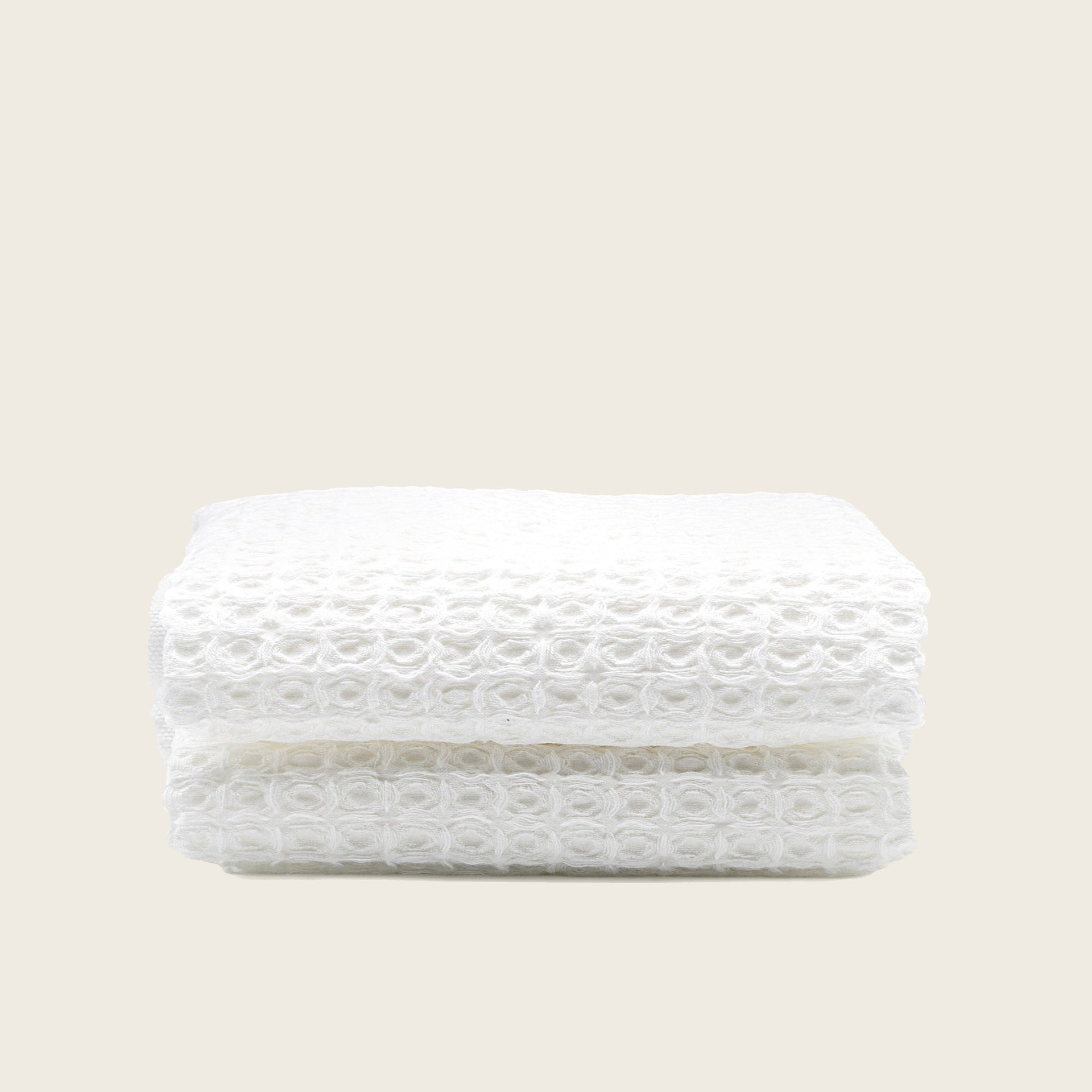 Sedona White Cotton Waffle Weave Bath Towel - Image 31