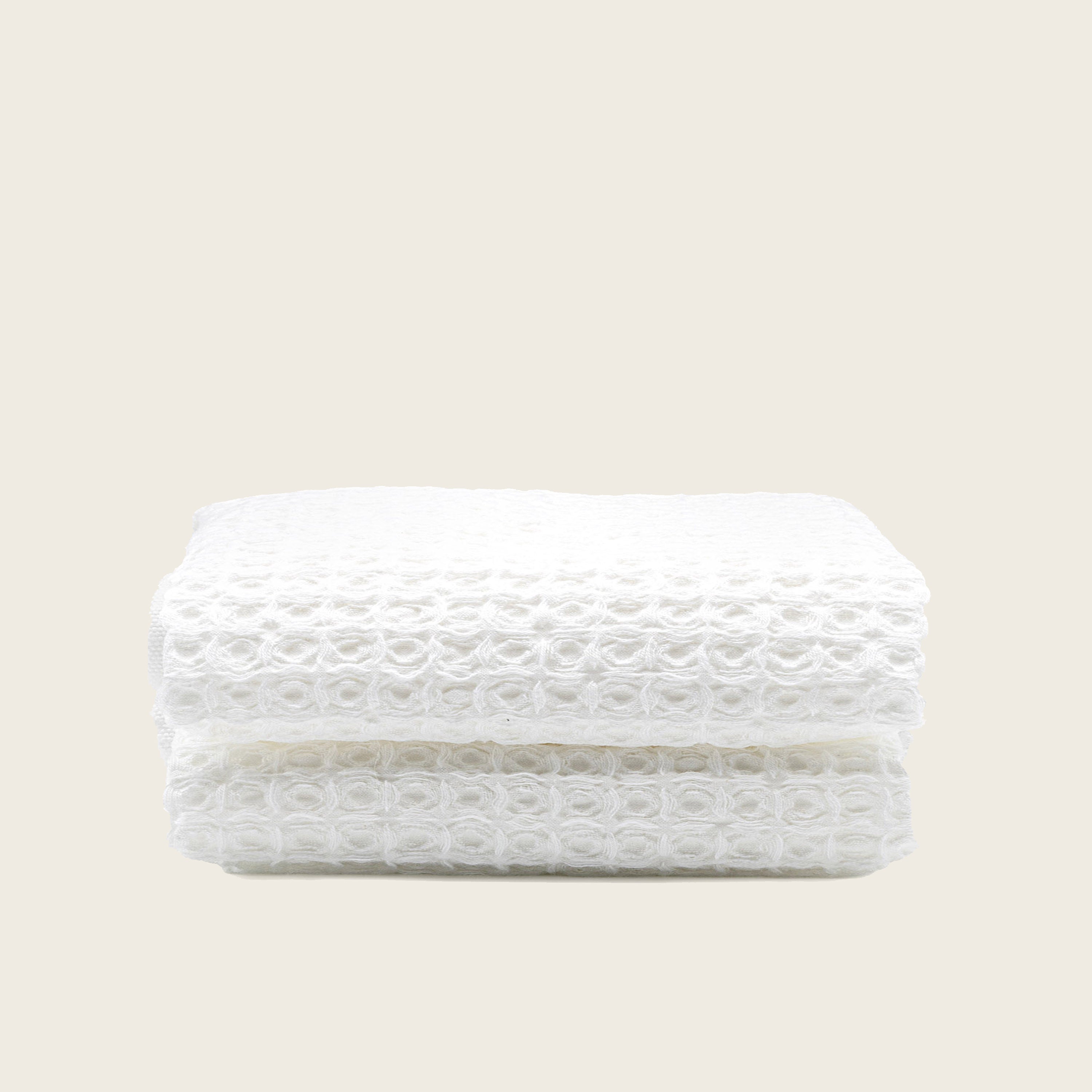 Sedona White Cotton Waffle Weave Bath Towel - Image 31