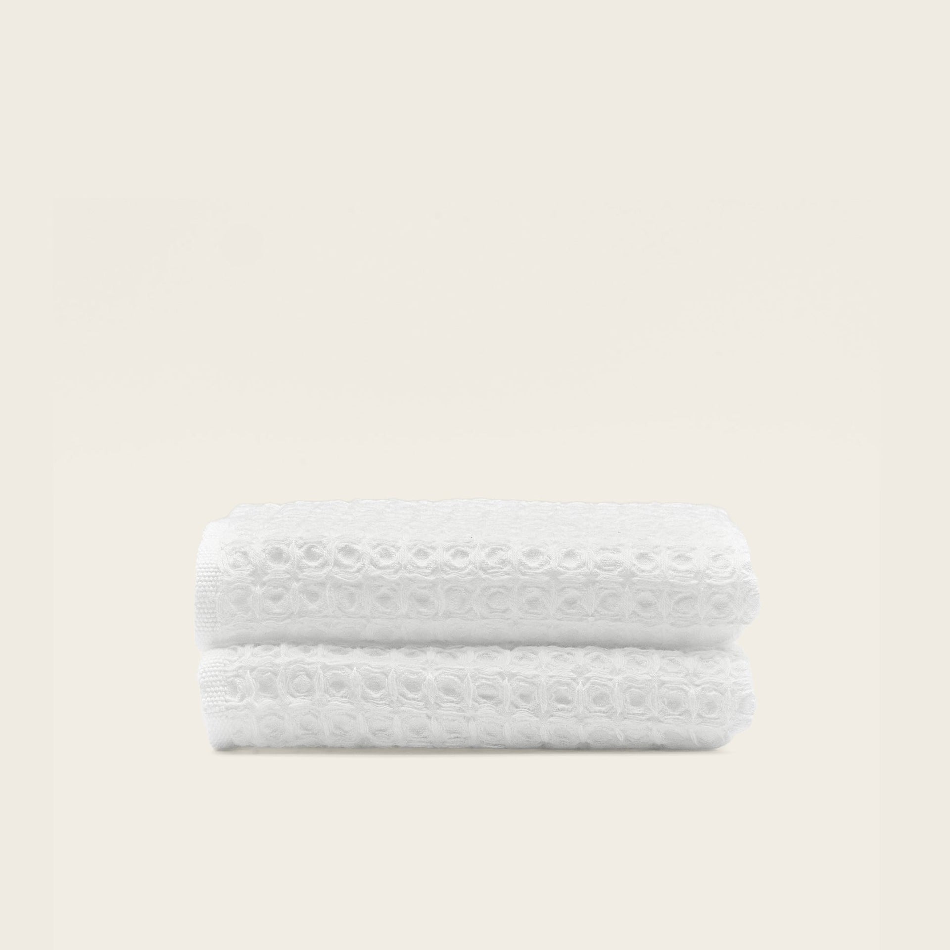 Sedona White Cotton Waffle Weave Bath Towel - Image 30