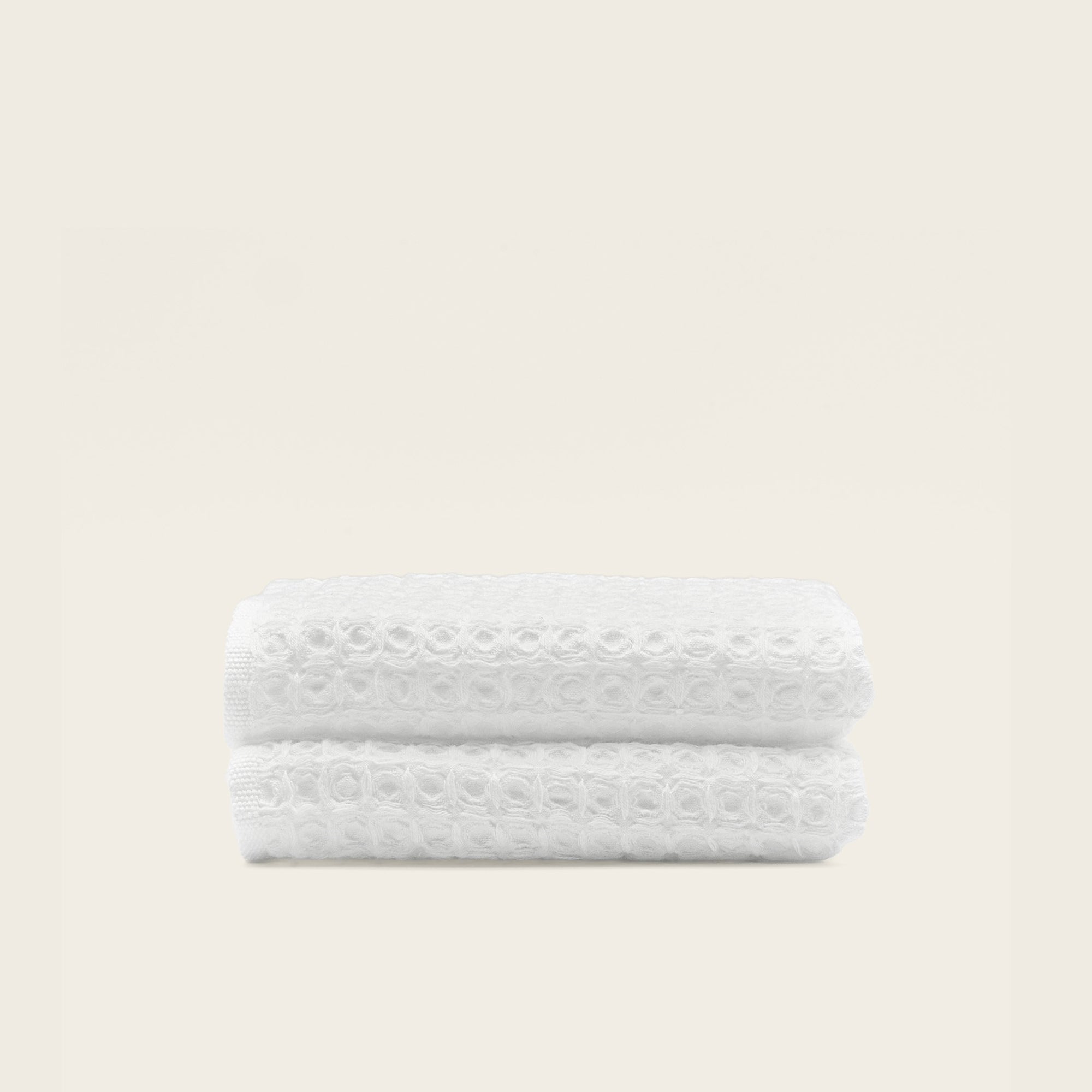 Sedona White Cotton Waffle Weave Bath Towel - Image 30