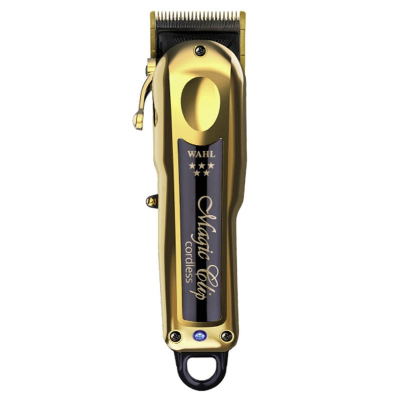 Professional 5 Star Gold Cordless Magic Clipper with stagger-tooth blade