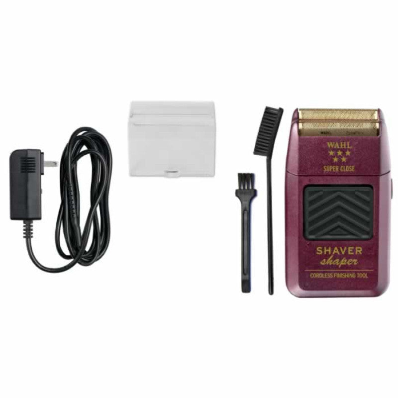 5 Star Professional Finishing Shaver in Burgundy and Gold
