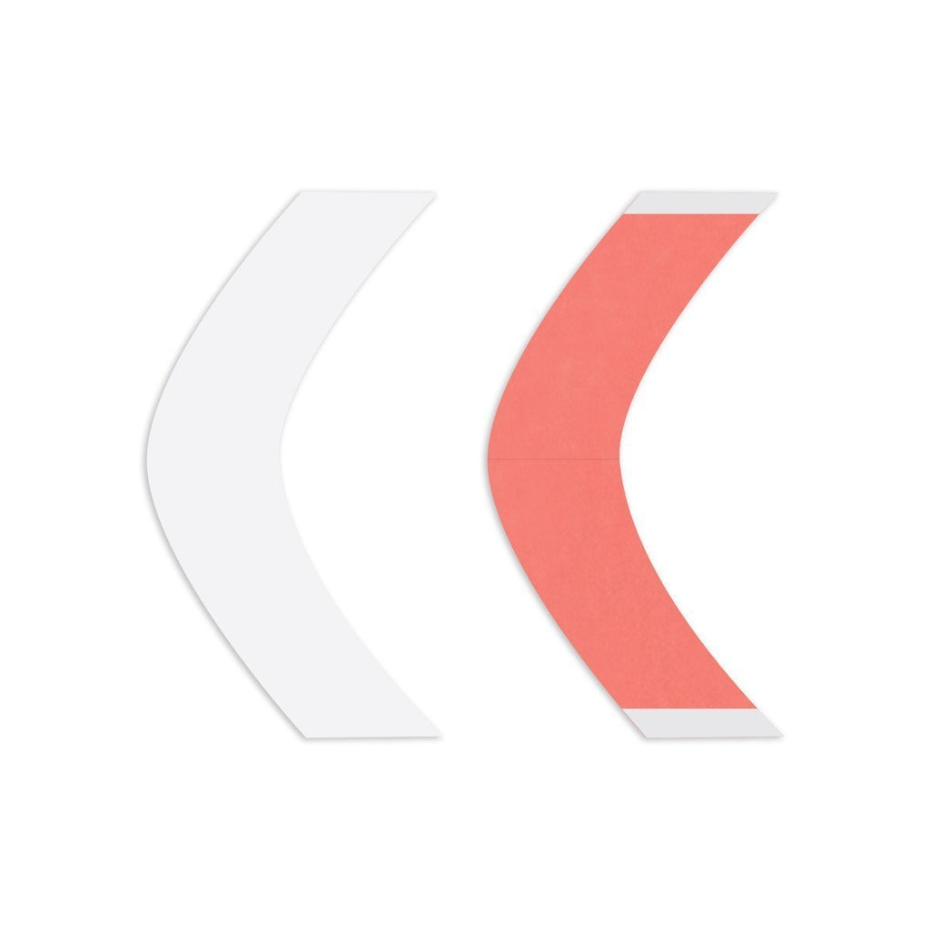 Sensi-Tak Select Contours & Minis hair system adhesive tape strips on a red liner