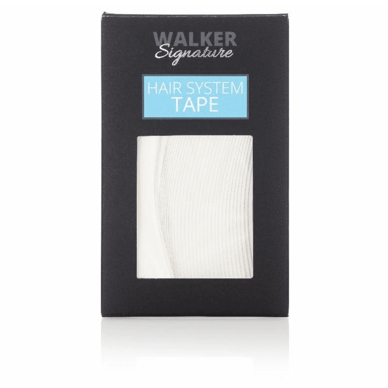 Signature Tape hair system straight strips in professional packaging