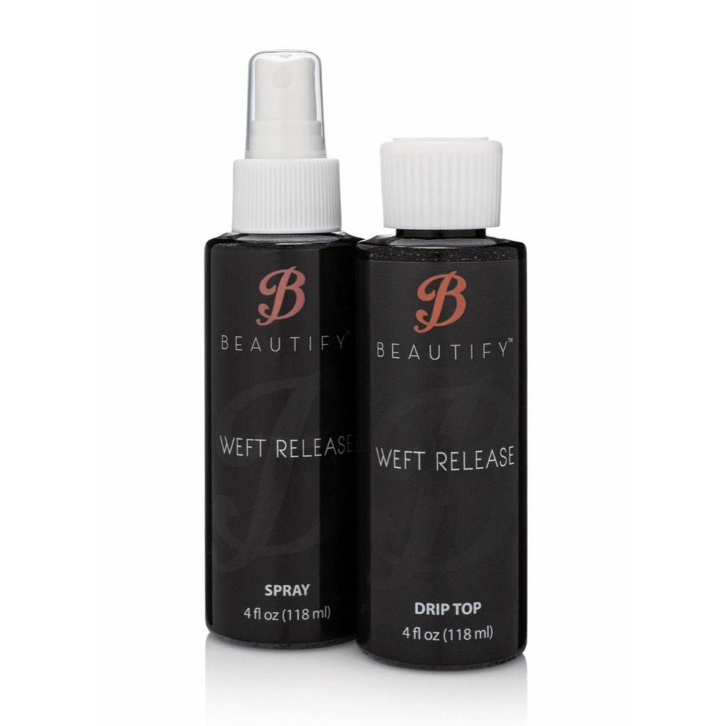 Walker Tape & Beautify No Trace adhesive remover spray bottle in 4 oz size with black and white branding.