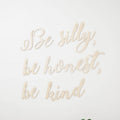 Minimalist Wooden Signs for Baby Room Brown Beige Nursery Decor