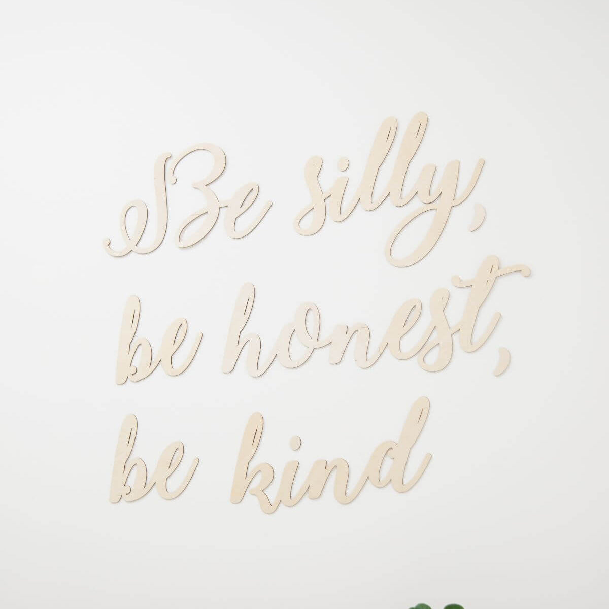 Minimalist Wooden Signs for Baby Room Brown Beige Nursery Decor