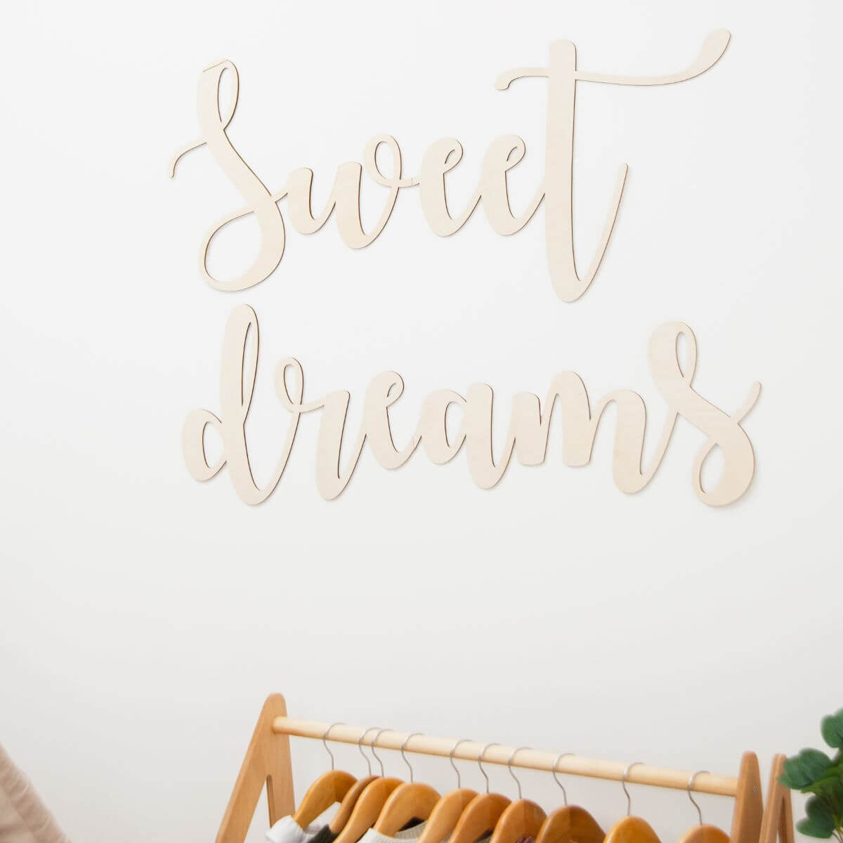 Wooden Baby Nursery Wall Decor Quote Signs for Gender Neutral Rooms