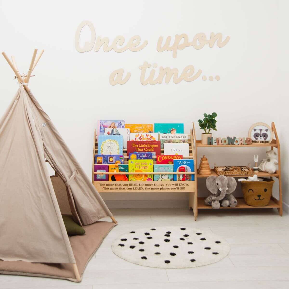 Wooden Baby Nursery Wall Decor Quote Signs for Gender Neutral Rooms