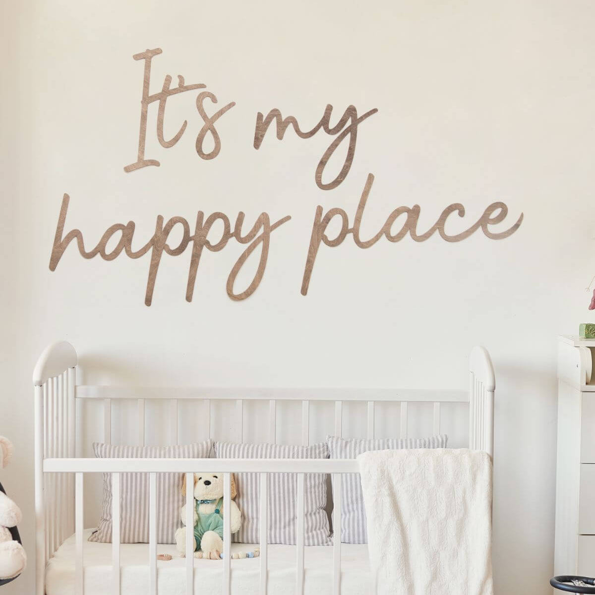 Wooden Baby Nursery Wall Decor Quote Signs for Gender Neutral Rooms