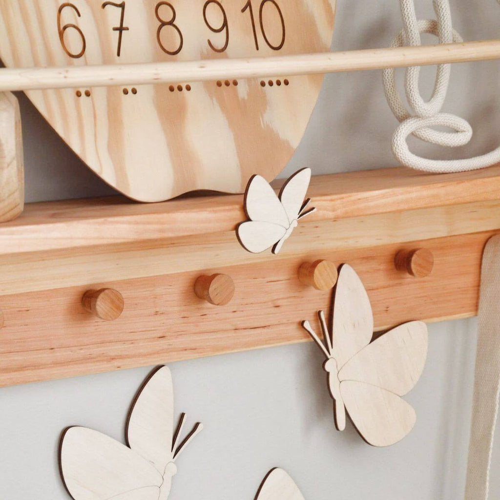 Wall-Mounted Nursery Bookshelf for Organized Kids' Room Storage