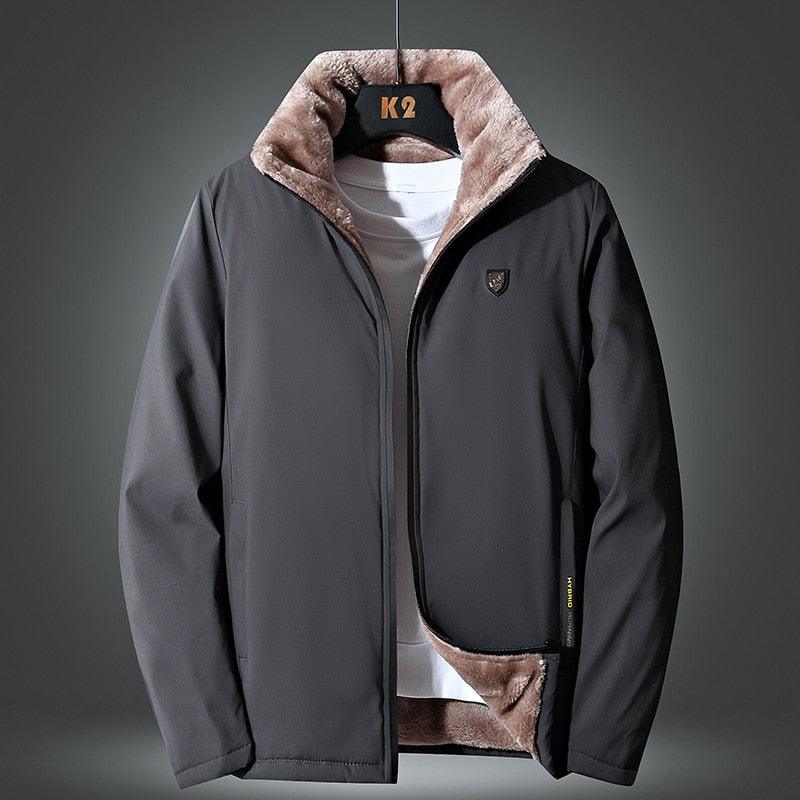 Men's Windproof Fleece Jacket Softshell Outdoor Winter Coat