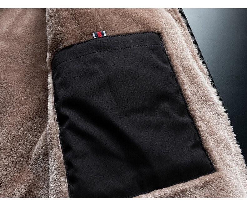 Men's Windproof Fleece Jacket Softshell Outdoor Winter Coat