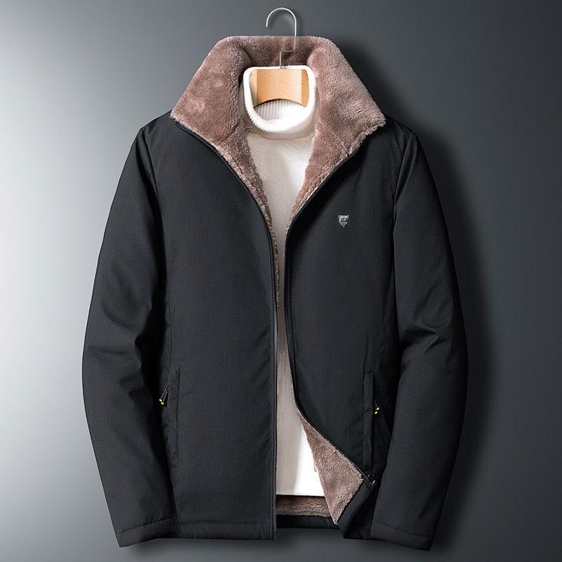 Men's Windproof Fleece Jacket Softshell Outdoor Winter Coat