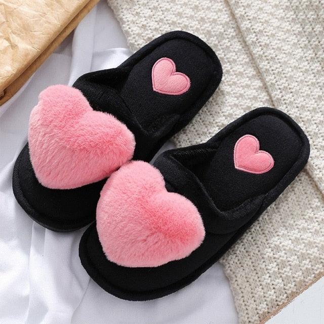 Women’s Warm Fluffy Memory Foam Slippers – Cozy Indoor Slides