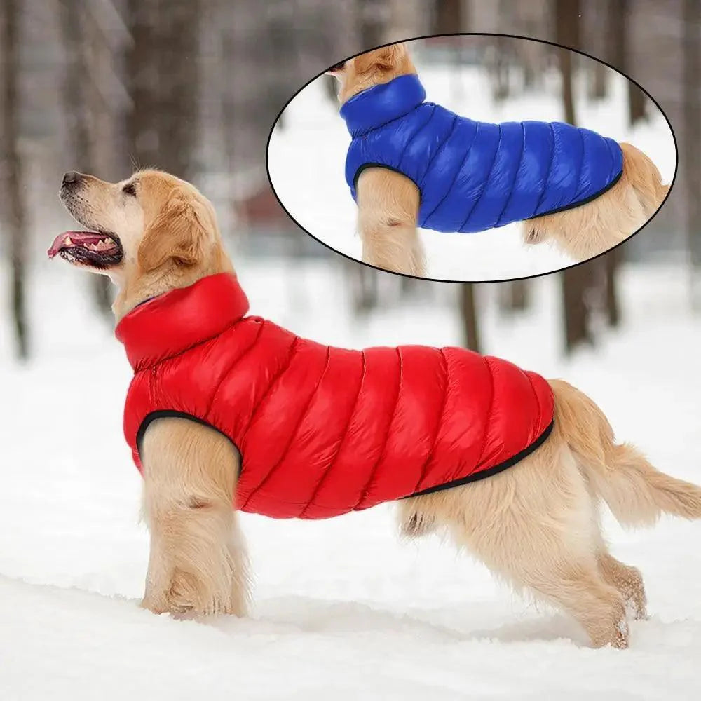 Warm Reversible Dog Vest Winter Jacket for Small to Large Dogs