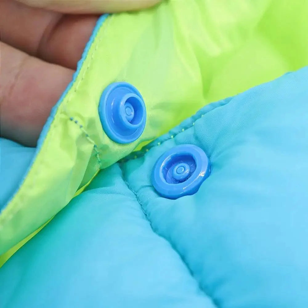 Warm Reversible Dog Vest Winter Jacket for Small to Large Dogs