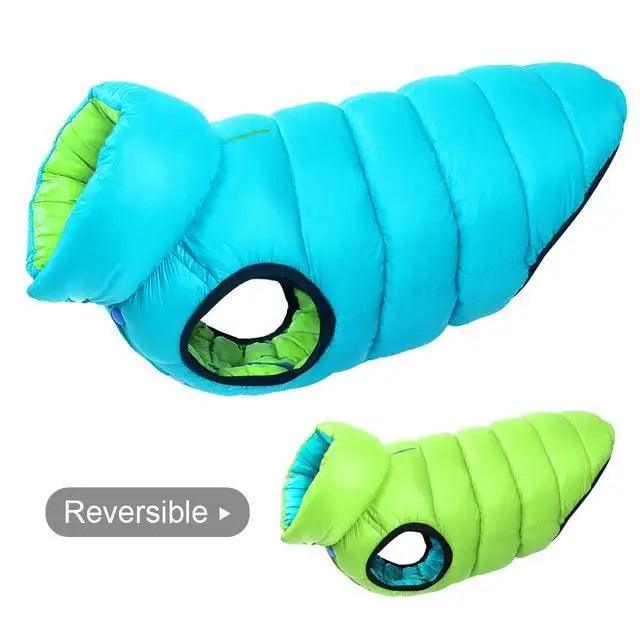 Warm Reversible Dog Vest Winter Jacket for Small to Large Dogs