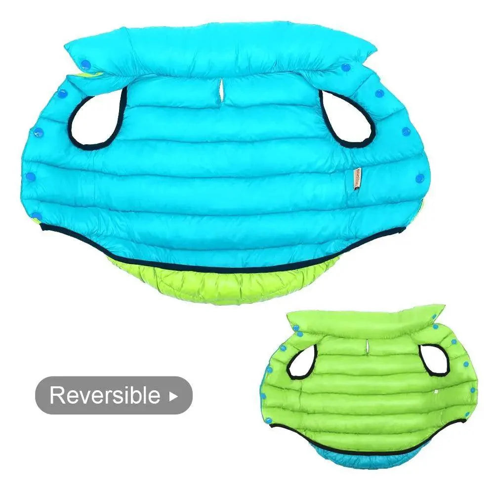 Warm Reversible Dog Vest Winter Jacket for Small to Large Dogs
