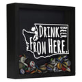 Washington Drink Beer From Here Beer Cap Shadow Box