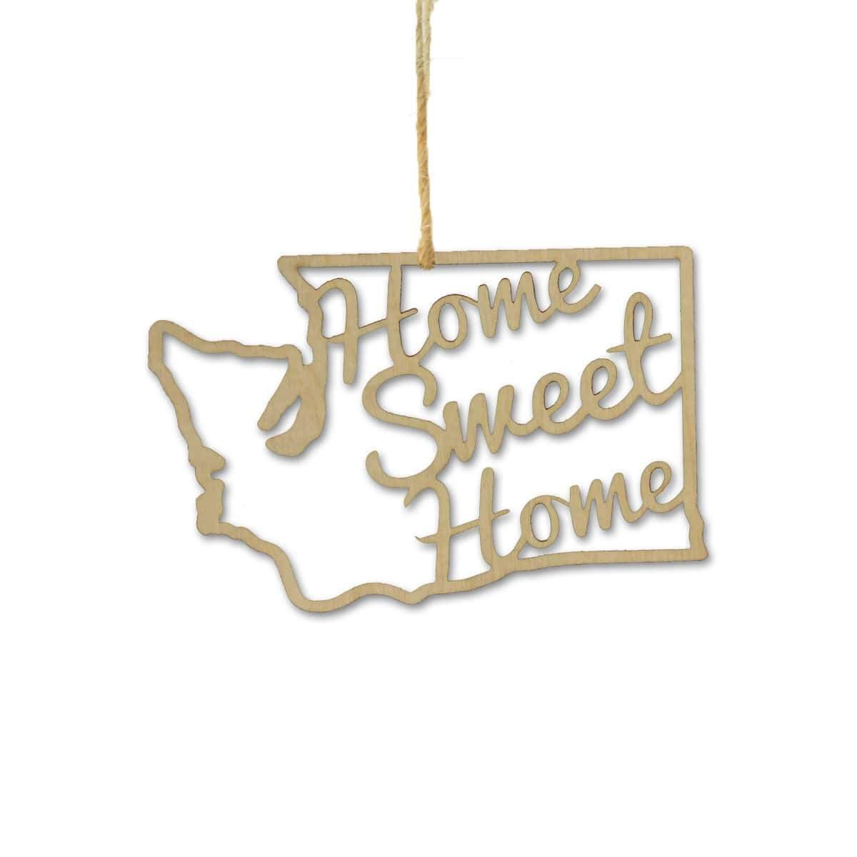 Washington Home Sweet Home Ornaments
