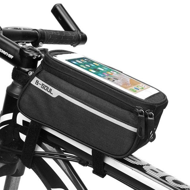 Waterproof Bike Front Frame Bag for Cycling and Phone Storage