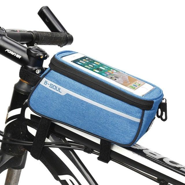 Waterproof Bike Front Frame Bag for Cycling and Phone Storage