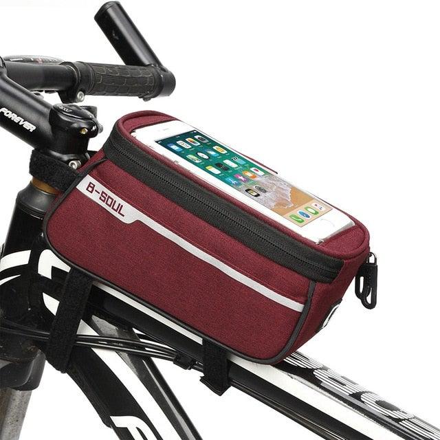 Waterproof Bike Front Frame Bag for Cycling and Phone Storage