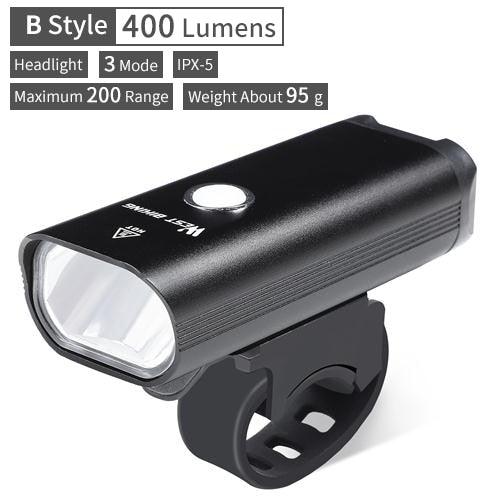 Modern Waterproof USB Rechargeable LED Bike Headlight with Horn