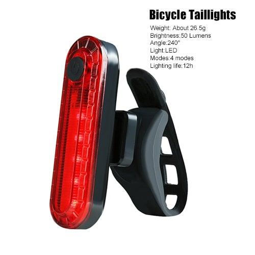 Modern Waterproof USB Rechargeable LED Bike Headlight with Horn