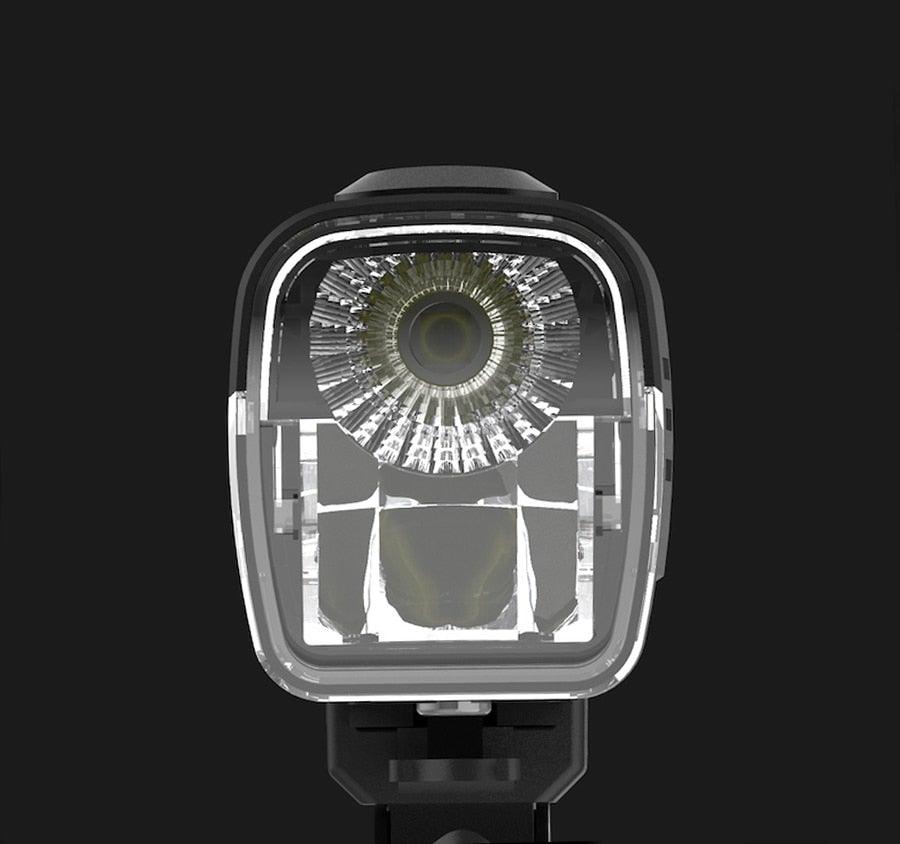 1000 Lumen USB Rechargeable Bike Light Set with Power Bank