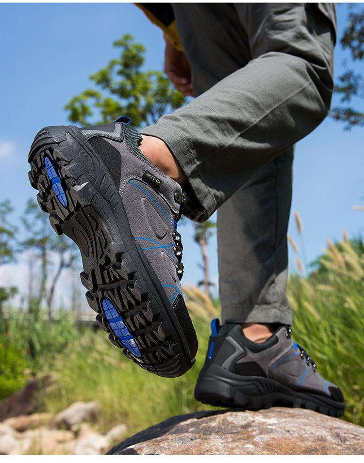 Men's Waterproof Hiking Boots - Durable Non-Slip Climbing Shoes