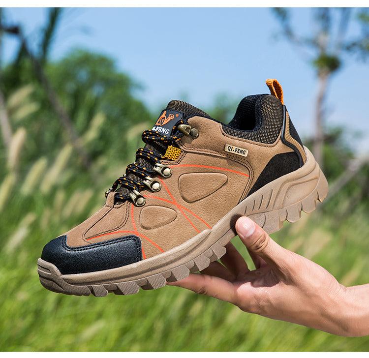 Men's Waterproof Hiking Boots - Durable Non-Slip Climbing Shoes