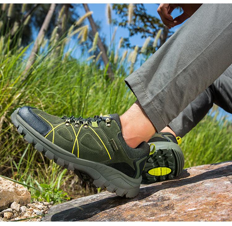 Men's Waterproof Hiking Boots - Durable Non-Slip Climbing Shoes