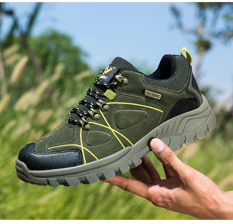 Men's Waterproof Hiking Boots - Durable Non-Slip Climbing Shoes
