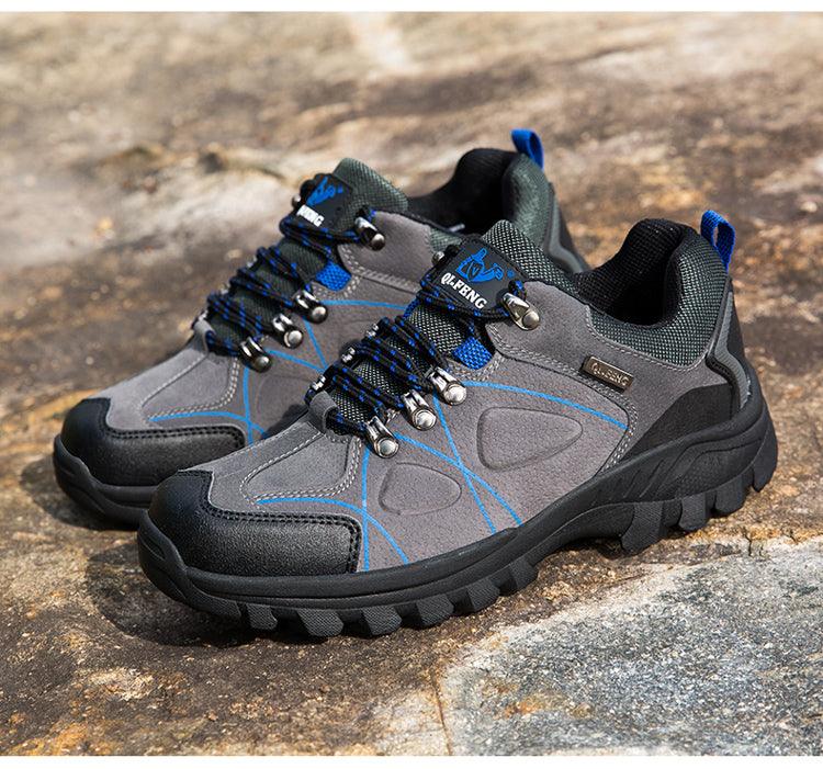 Men's Waterproof Hiking Boots - Durable Non-Slip Climbing Shoes