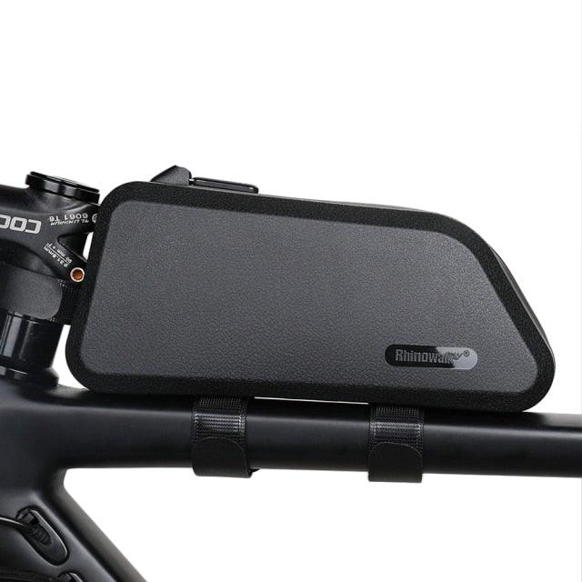Waterproof Hard Shell Bicycle Top Tube Bag - Stable Cycling Mount