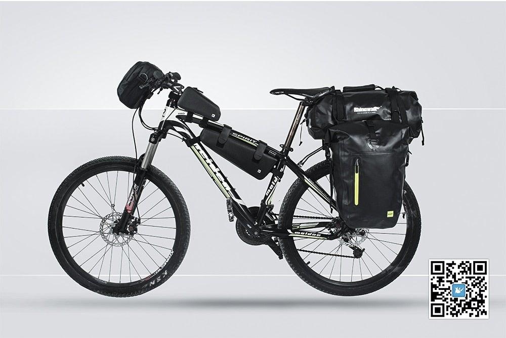 Waterproof Hard Shell Bicycle Top Tube Bag - Stable Cycling Mount
