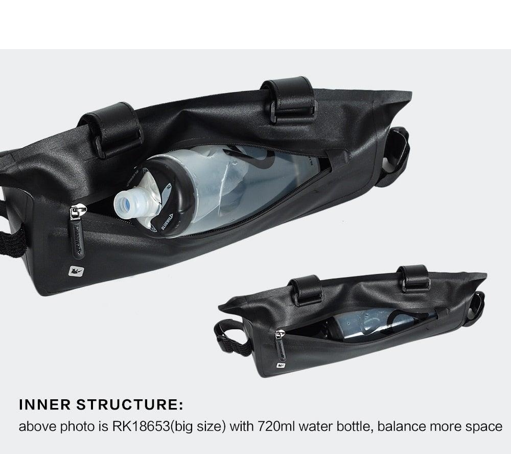 Waterproof Hard Shell Bicycle Top Tube Bag - Stable Cycling Mount