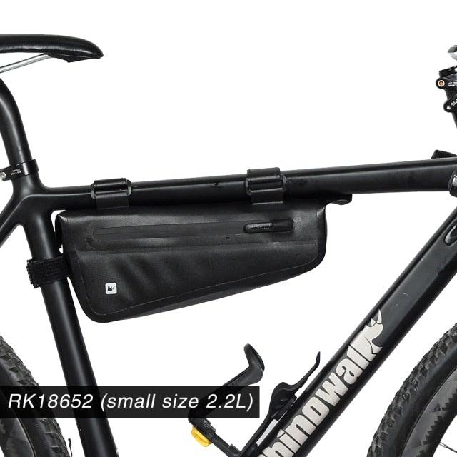 Waterproof Hard Shell Bicycle Top Tube Bag - Stable Cycling Mount